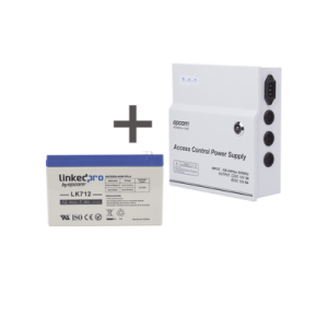 kit / fuente regulada de 11 15 v @ 5a / capacidad de respaldo / modelo acpst1205 + batería incluida lk712