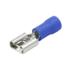 terminal tipo hembra aislada 0.250 / 16 14 awg / azúl / para baterías con terminal f1 / paquete de 25 piezas.