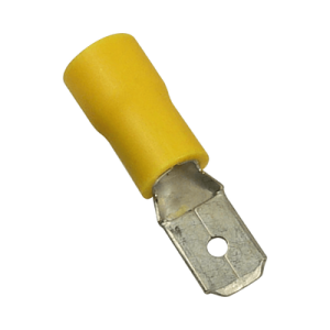 terminal tipo macho aislada / 12 10 awg / amarillo / paquete de 25 piezas.