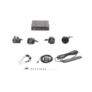 kit dvr móvil 1080p / incluye 4 cámaras turbohd 1080p / modulo 4g y gps / soporta memoria sd / visualización por hik connect teams