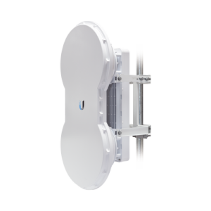 radio de backhaul de alta capacidad full duplex, tecnología airfiber hasta 1.2 gbps, 5 ghz (5470 5950 mhz) con antena integrada de 23 dbi