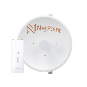 kit de radio af5xhd con antena np1 gen2 / 30 dbi / 4.9 6.2 ghz / incluye jumper / ideal para distancias de hasta 30km.