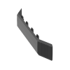 unión recta para canaleta de piso afr4bcbl6, material pvc rígido, color negro