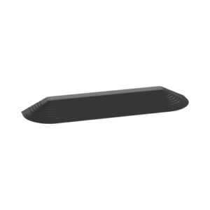 tapa final para canaleta de piso afr4bcbl6, material pvc rígido, color negro