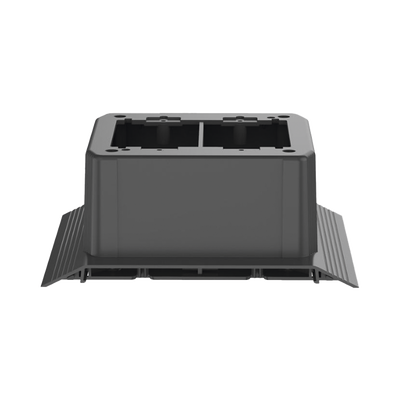 caja de conexión doble, para uso con canaleta de piso afr4bcbl6, material pvc rígido, color negro caja de conexión doble, para uso con canaleta de piso afr4bcbl6, material pvc rígido, color negro
