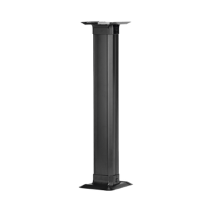accesorio de conexión a mesa, para uso con canaleta de piso afr4bcbl6, material pvc rígido, color negro