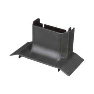 accesorio de conexión a canaleta t70, para canaleta de piso afr4bcbl6, material pvc rígido, color negro