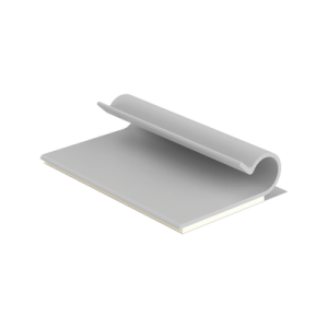 clip adhesivo tipo j, para cables de hasta 6.4 mm de diametro, uso interior, color gris, paquete de 100pz