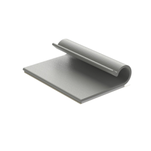 clip adhesivo tipo j, para cables de hasta 7.9 mm de diámetro, uso interior, color gris, paquete de 100pz