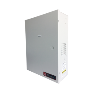 fuente de poder altronix de 12/24 vcc @ 6 amper, con capacidad de batería de respaldo, requiere batería, 8 salidas, con voltaje de entrada de 115 vca