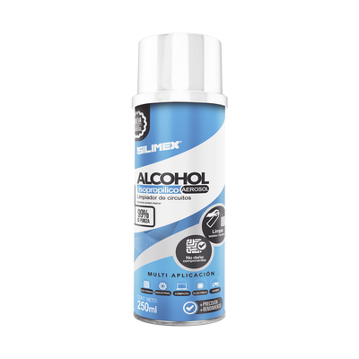 alcohol isopropilico en aerosol para limpieza de equipos de vídeo, fibra óptica, cómputo, y equipo telefónico 250 ml alcohol isopropilico en aerosol para limpieza de equipos de vídeo, fibra óptica, cómputo, y equipo telefónico 250 ml