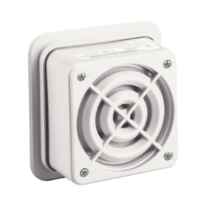 audiomaster® altavoz reentrante listado contra incendios ul de 2 watts, de 25 vrms color beige