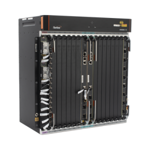 olt carrier class modular gpon, 14 ranuras de servicio, incluye 1 tarjeta de servicio, doble fuente 48vcc, 11 ur, gestión por unm2000, cli, incluye instalación de software unm2000, (interoperabilidad con onu´s de terceros sin costo)