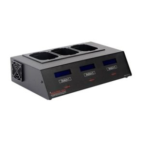analizador x3a para 3 estaciones, requiere adaptadores intercambiables por modelo de batería