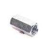 cople hexagonal roscado cuerda máquina galvanizado d 9.5 mm (3/8")