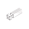 tope unicanal plano para tornillo de 1/2" (13 mm).