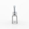 mordaza acero fija barras de 3/4", para varilla roscada de 3/8".