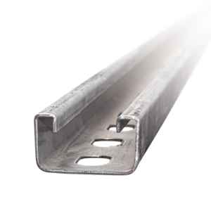 unicanal perforado 4 x 4 cm x 3 m / calibre 14 / galvanizado electrolítico.