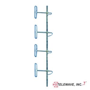 antena base vhf, de 4 dipolos, rango de frecuencia 138 174 mhz.