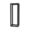 rack de cuatro postes estándar de 19", rieles roscados #12 24, profundidad ajustable de 23 a 42 in, 45 unidades de rack, color negro