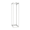 rack de cuatro postes estándar de 19", rieles roscados #12 24, profundidad ajustable de 23 a 42 in, 45 unidades de rack, color blanco