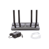 router wifi 6 ax 1500mbps / mu mimo 2x2 y ofdma / 1 puerto wan 10/100/1000 mbps / 4 puertos lan 10/100/1000 mbps / 4 antenas beamforming