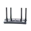 router wifi 6 doble banda ax 3000 mbps / mu mimo y ofdma / 1 puerto wan 10/100/1000 mbps / 4 puertos lan 10/100/1000 mbps / 4 potentes antenas.