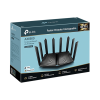 router wifi 6 triple banda ax6600 mu mimo / 1 puerto wan/lan 2.5 gbps / 1 puerto wan/lan 1gbps / 3 puertos lan 1gbps / 2 puerto usb 3.0 / onemesh ™ / adminitración app (tether) o página web / protección homeshield