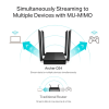 router inalámbrico ac 1200 / doble banda mu mimo / 1 puerto wan 10/100/1000 mbps / 4 puertos lan 10/100/1000 mbps / compatible con easymesh / administración web o app tether