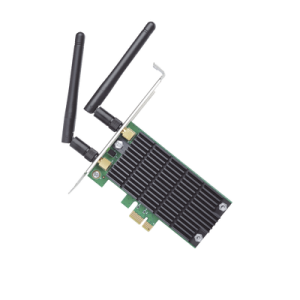 adaptador pci inalámbrico doble banda ac 1200 mbps / antena de alta ganancia / tecnología mu mumo 2x2 / soporte de perfil bajo y altura completa