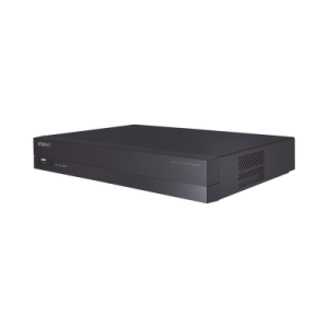 nvr 4 canales grabacion hasta 8mp / h.265, h.264 / p2p wisenet / 4 puertos poe plug and play / soporta 1 disco duro (no incluido).