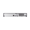 nvr 8 canales soporta hasta 8mp / h.265 / p2p wisenet / 8 puertos poe plug and play.