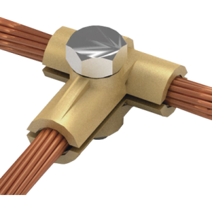 conector tipo t de latón para diametro 50 70 mm2 cable (1/0 2/0 awg)