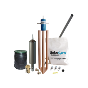 kit pararrayo pdc flash captor, avance de cebado:15 µs. diámetro de protección máx: 70 m. incluye electrodo y accesorios p/torre.