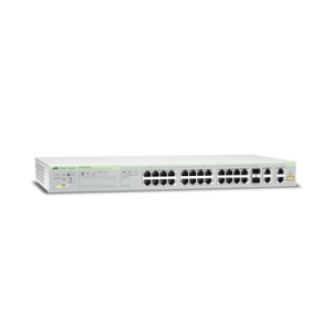 websmart switch, 24 puertos poe+ 10/100 mbps + 2 puertos 10/100/1000 mbps + 2 sfp gigabit combo, 193 w