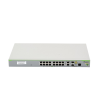 switch poe+ administrable centrecom fs980m, capa 3 de 16 puertos 10/100 mbps + 2 puertos rj45 gigabit/sfp combo, 250w
