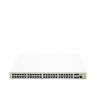 switch poe+ administrable centrecom fs980m, capa 3 de 48 puertos 10/100mbps + 4 sfp gigabit, 375w