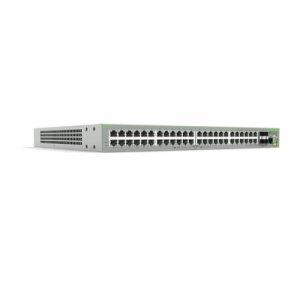 switch poe+ administrable centrecom fs980m, capa 3 de 48 puertos 10/100mbps + 4 sfp gigabit, 375w