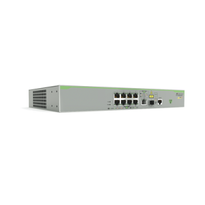 switch poe+ administrable centrecom fs980m, capa 3 de 8 puertos 10/100 mbps + 1 puerto rj45 gigabit/sfp combo, 150 w