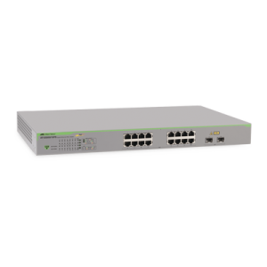 switch poe+ gigabit websmart de 16 puertos 10/100/1000 mbps (2 x combo) + 2 puertos gigabit sfp (combo), 185 w