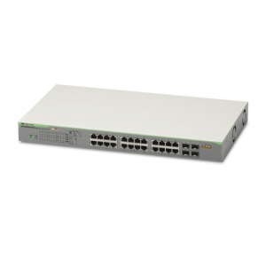 switch poe+ gigabit websmart de 24 puertos 10/100/1000 mbps + 4 puertos sfp gigabit, 185 w