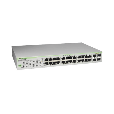 switch gigabit websmart de 24 puertos 10/100/1000 mbps (4 x combo) + 4 puertos gigabit sfp (combo) switch gigabit websmart de 24 puertos 10/100/1000 mbps (4 x combo) + 4 puertos gigabit sfp (combo)