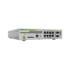 switch poe+ administrable centrecom gs970m, capa 3 de 8 puertos 10/100/1000 mbps + 2 sfp gigabit, 124 w