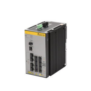 switch industrial poe+ capa 3 d/8 puertos 10/100/1000 poe af/at, 4 x sfp (taa)
