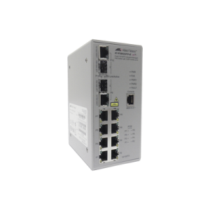 switch industrial poe administrable de 8 puertos 10/100 mbps + 2 puertos sfp combo, 120 w
