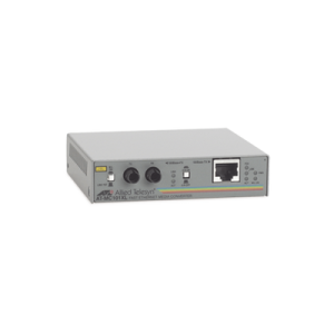 convertidor de medios fast ethernet a fibra óptica, conector st, multi modo (mmf), hasta 2 km, adaptador de corriente para norte america, taa compliant