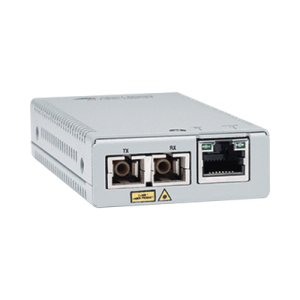 convertidor de medios gigabit ethernet a fibra óptica, conector sc, multimodo (mmf), distancia de 220 hasta 500 m, con fuente de alimentación multi región