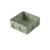 caja cuadrada de 1/2" para instalaciones de pvc conduit pesado.