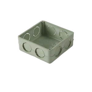 caja cuadrada de 1/2" para instalaciones de pvc conduit pesado.