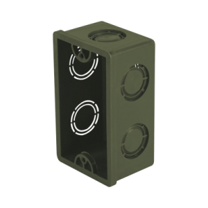 caja chalupa de 1/2" para instalaciones de pvc conduit pesado.
